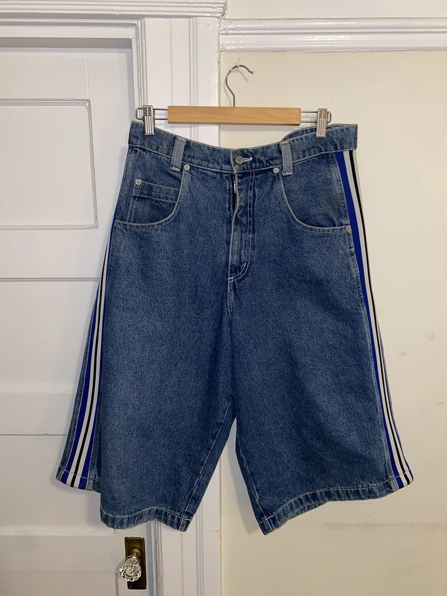 90s Menace Phat denim shorts : wide pants shirt rap skate rave jnco size 32