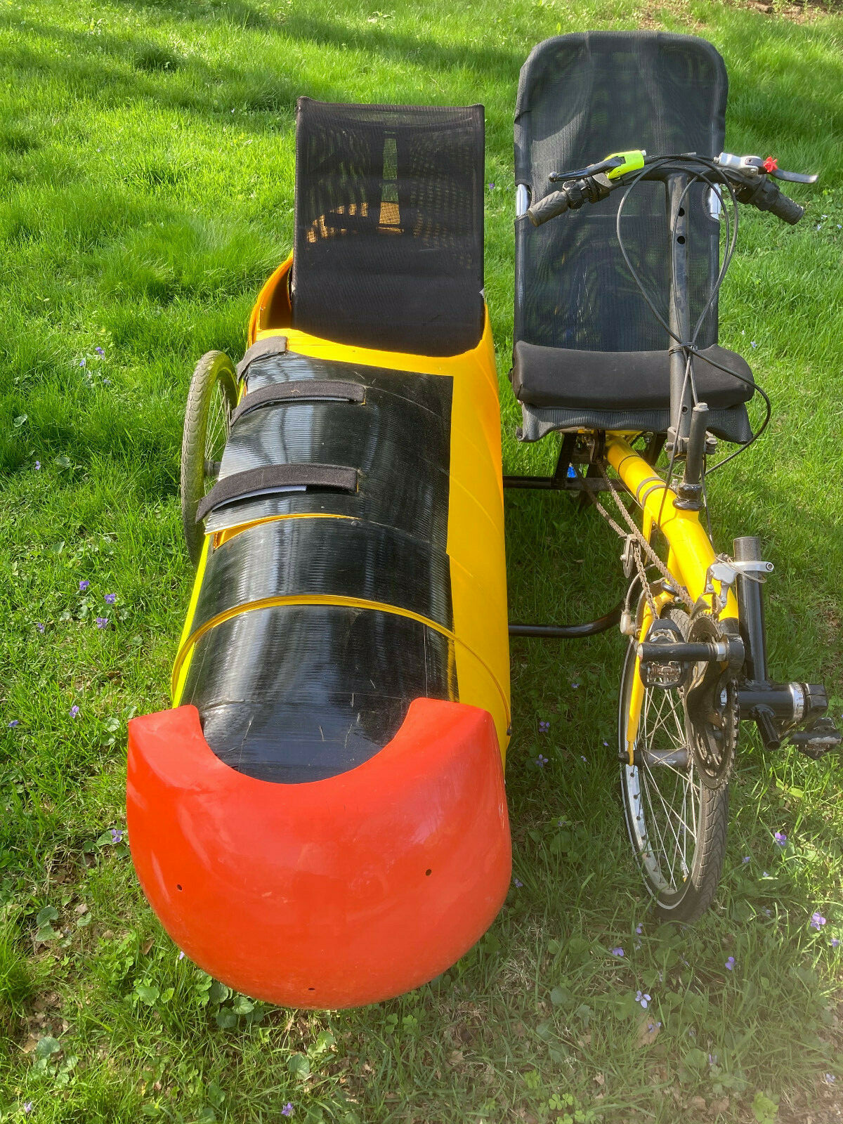 Lightning Phantom recumbent bike w/SIDECAR special needs disability