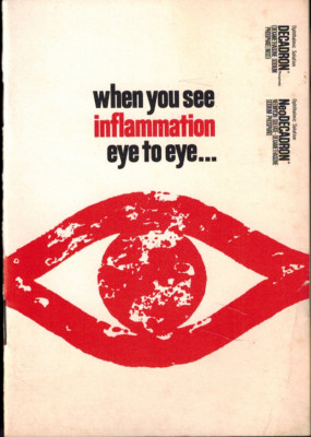 1970 Decadron Neodecadron Eye Ophthalmic Ointment Ad Booklet Merck Sharp & Dohme