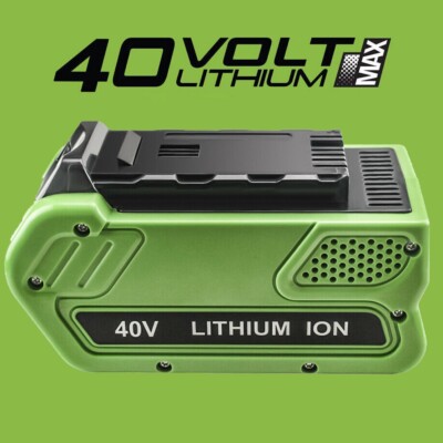 6.0Ah For Greenworks 40V Lithium G-MAX Battery 29462 29482 29252 29472 Cordless
