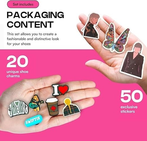 Taylor Swift Fan Gift Set – Eras Tour Charms, Stickers & Western Aesthetic Kit - Picture 6 of 7