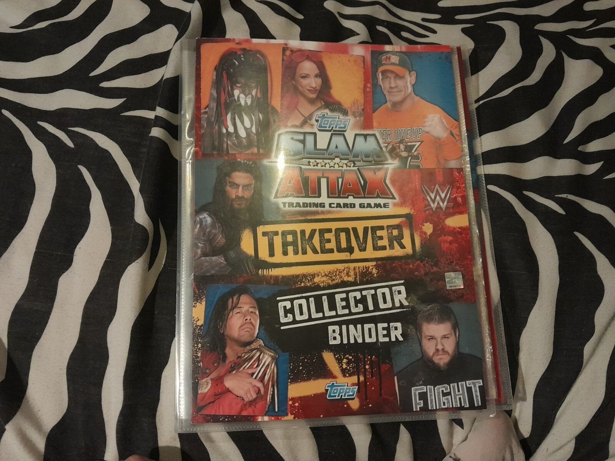 WWE Wrestling Slam Attax Takeover Card Binder