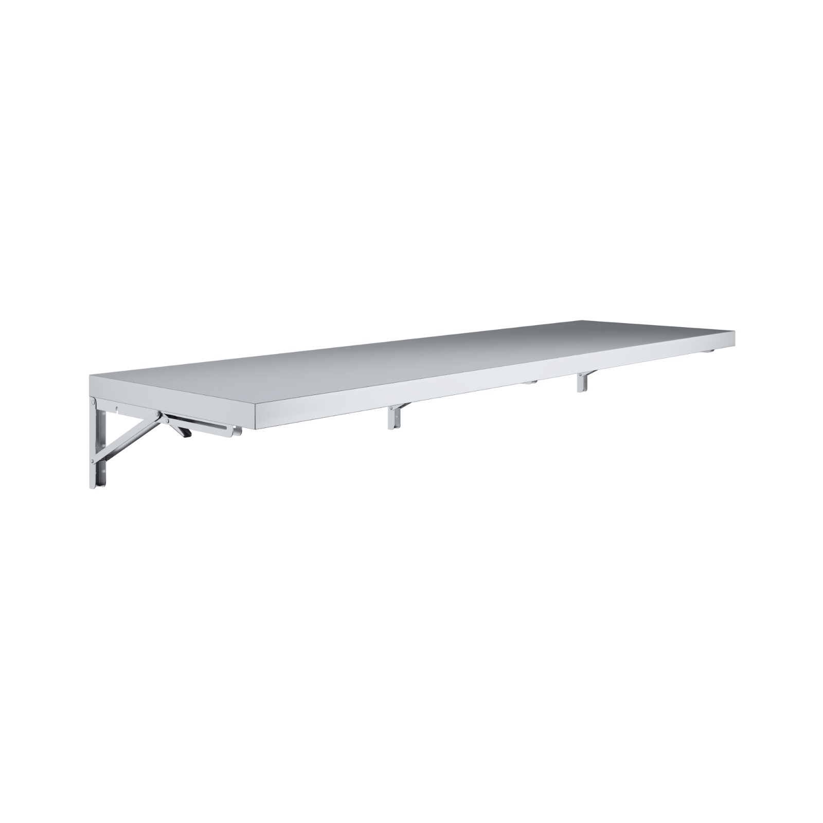 AmGood 18 in. x 60 in. Stainless Steel Folding Wall Shelf 18x60 Shelving