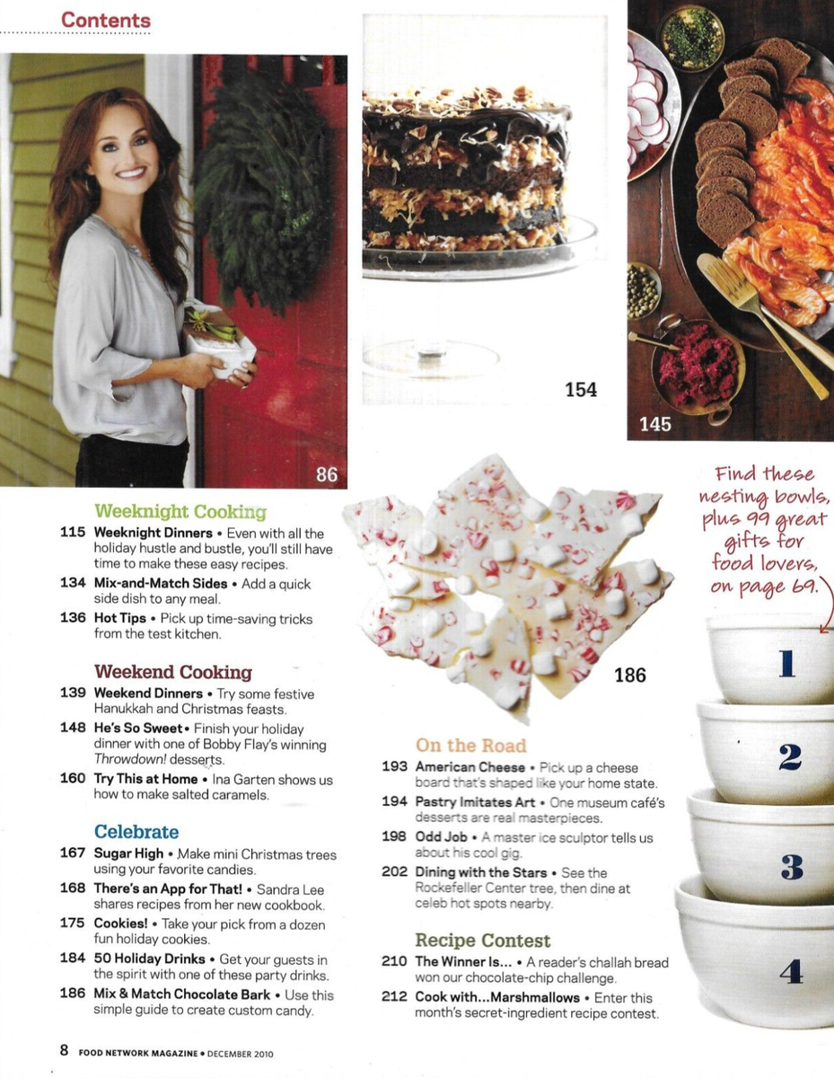 Food Network Magazine Christmas Holiday Recipes Festive Drinks Easy  Appetizers