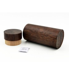 Dark Brown Purely Bamboo Sunglasses Box Round Frame Retro Glasses Case Polished