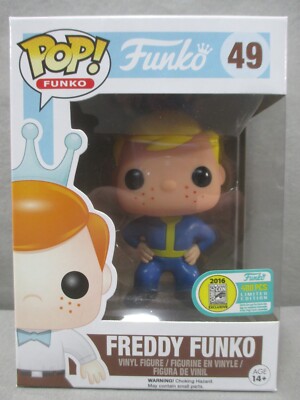 Funko 49 FREDDY FUNKO as Fallout Vault Boy 2016 SDCC Exclusive POP LE 400