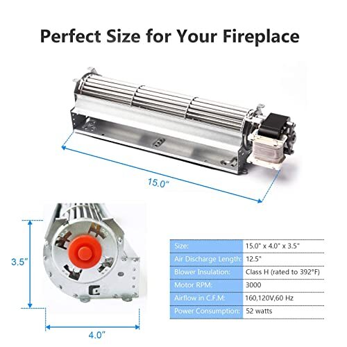 Bkt Ga3650t Ga3650tb Ga3700t Ga3700ta Fireplace Blower Fan Kit For Desa