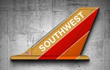 WOW!!! 21 Inch Southwest Airlines Tail Wall Art Boeing 747 Aviation Plane
