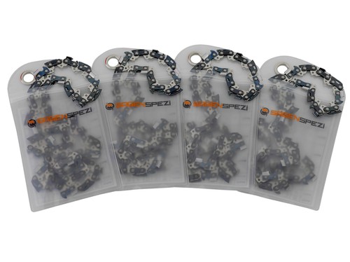 Lot De 4 Chaînes De Tronçonneuse – Compatible Stihl 021 MS210 | Pas 3/8, 44 Maillons, épaisseur 1,3 Mm