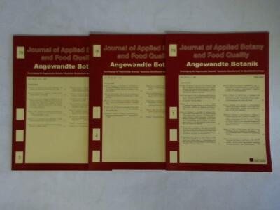 Journal of Applied Botany and Food Quality = Angewandte Botanik, Vol. 78/2004, 1