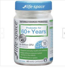 Life Space PROBIOTIC for 60+ YEARS - 40 Capsules - FREE SHIP Aus