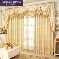 European Golden Royal Luxury Curtains New Collection