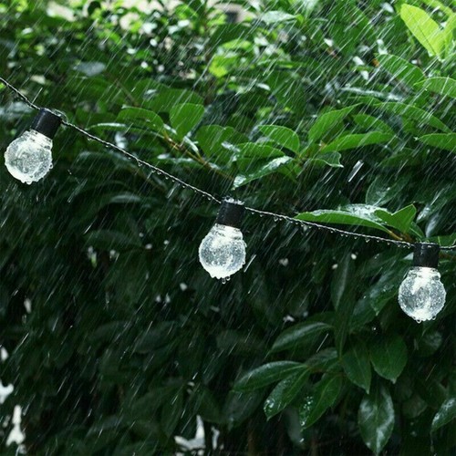 String Lights Solar Retro Ball Outdoor Garden LED Festoon Party Globe Bulb Lamp - Picture 6 of 14