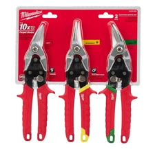 Milwaukee 48-22-4533 3 PC Aviation Snip Set