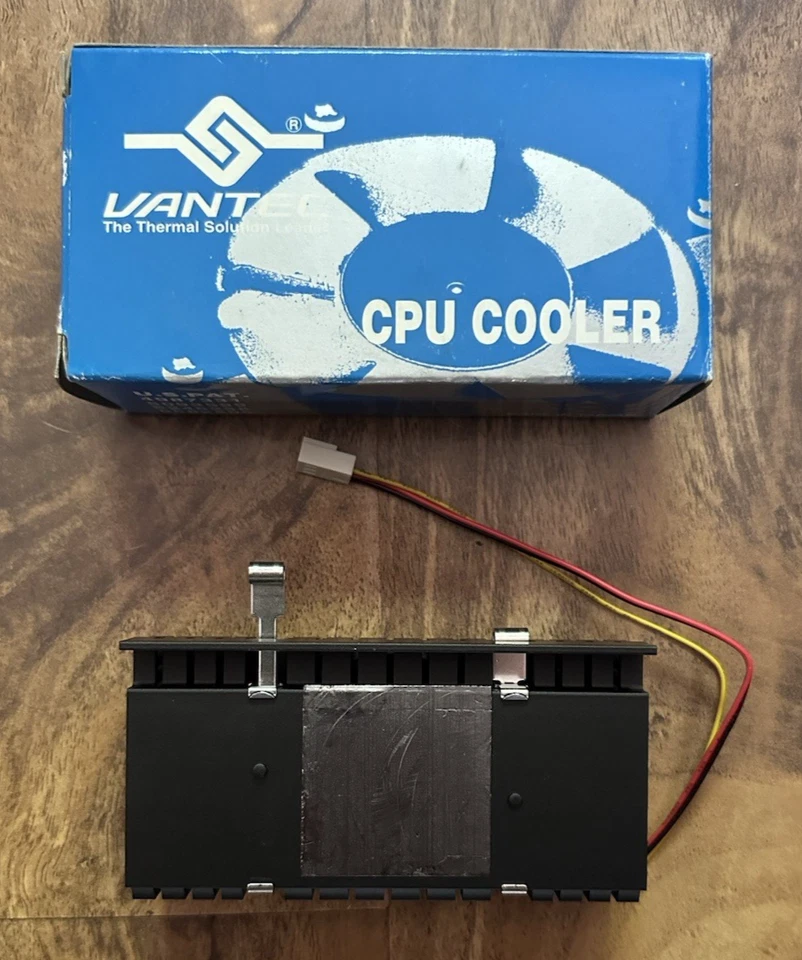 NEW - VANTEC Intel Celeron SLOT 1 SEPP CPU fan and heatsink ball bearing Fan - Image 2 of 2