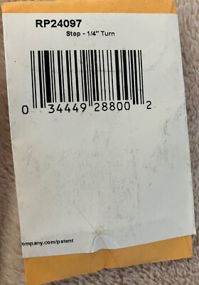 Genuine OEM Delta RP24097 1/4 Turn Stop For RP24096 Replacement Part
