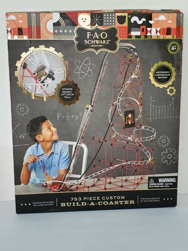 FAO Schwarz Build-A-Roller Coaster 753-piece Set New in Box - Picture 5 of 11