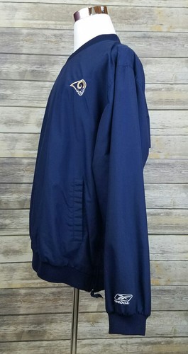 Los Angeles Rams St. Louis Vtg Reebok Vented Storm Windbreaker Jacket Size XL - Picture 3 of 9