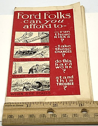 Vintage Ford Folks Safety Ephemera Simplex Mfg. Zinke Company Dealer Pamphlet - Picture 8 of 12