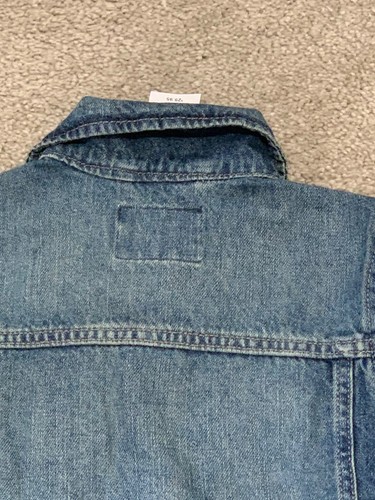 PLACE Denim Jacket Girls Sz XS (4-5) Blue Silver Snap Buttons Classic Cool - Picture 8 of 11