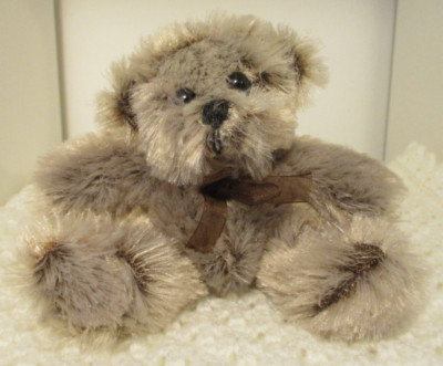 RMS International Teddybär grau klein weicher Plüsch Teddybär 5 Zoll