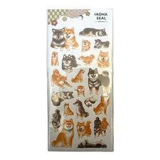 IROHA SEAL -SHIBAINU 柴犬-Mindwave Brand Stickers Kawaii Japan Japanese Dog Puppy