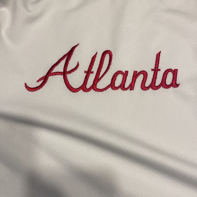 Atlanta Braves Lee Sport スウェットシャツ Atlanta Braves MLB Lee Sport Mens Large Vintage Shirt White