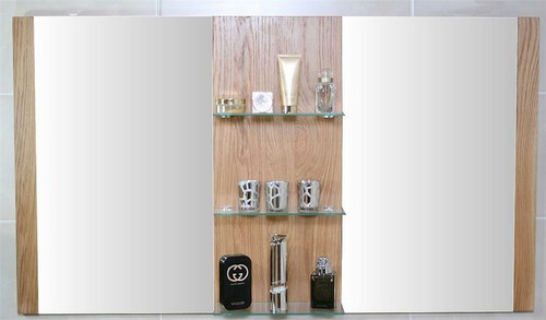 Double Oak Wall Mirror | H70cm x W123cm Landscape - 第 1/2 張圖片
