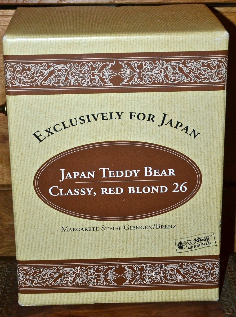 シュタイフ✨Japan Teddy Bear✨Classy Red Blond✨ Teddy Bear over 20cm (7.8