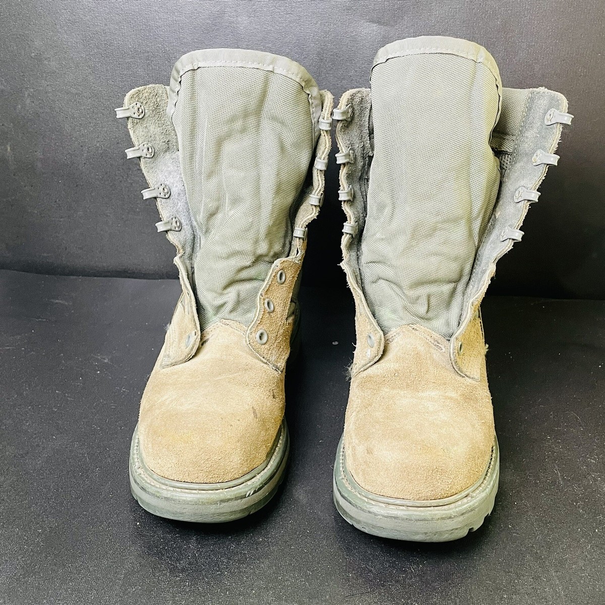 Sage Green Steel Toe Combat Boots Vibram Sole Men\'s Size 10 Terassault Sage Green Combat Boots - Size: 5.5W - Sage - New  main image 2
