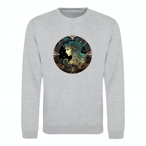 Sweatshirt Star Sign Virgo Horoscope Astrology Zodiac Art Unisex Sweater Jumper - Picture 20 of 37