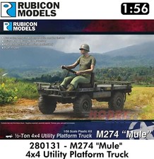 M274 "Mule" 4x4 Utility Platform Truck driver etc 1:56 Rubicon Model Kit 280131