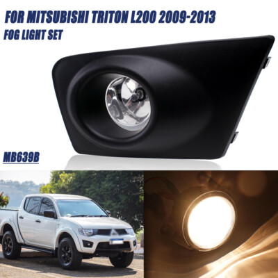 #ad Bumper Lamp Front fog Lights Assembly Set for Mitsubishi Triton L200 2009 2013 AU $191.46