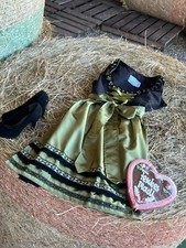 Spatzers Dirndl Damen Trachtenkleid Schwarz Grün 3tlg.  Gr.36 bis 60 S2522