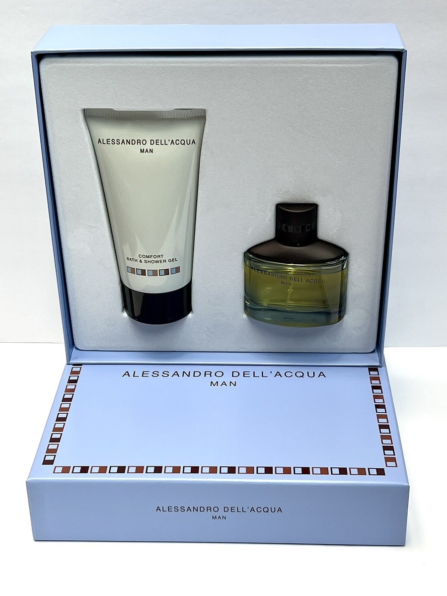 ALESSANDRO DELL 'ACQUA MAN 2pc GIFT SET 1.7oz EDT Spray + 5oz