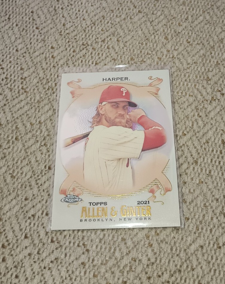 2021 BRYCE HARPER TOPPS CHROME ALLEN & GINTER #44 (PHILLIES)