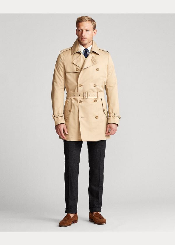 Classic Trench Coat Jacket for Men and Women-image