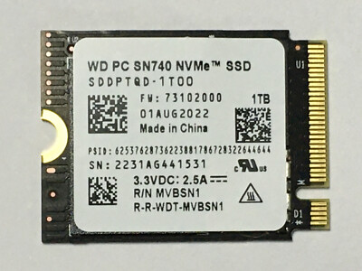 SN740 1TB 増設済 SteamDeck スチームデック 1TB 2230 SN740 1TB 増設済 SteamDeck スチームデック 1TB 2230（Steam