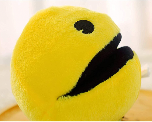 Pacman Plush 13" Lifelike Yellow Stuffed Animal Toy Cute  - Picture 5 of 7