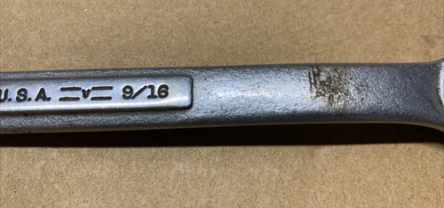 Vintage Craftsman 1/2" x 9/16" 12 Point Offset Box Wrench =V= Series. USA - Picture 3 of 3