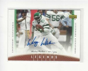 2006-UD-Legends-Legendary-Signatures-Wesley-Walker-AUTOGRAPH-Jets