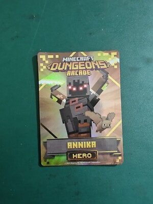 Minecraft Dungeons Arcade Series 3 (#107 Hero: Annika) FOIL Card