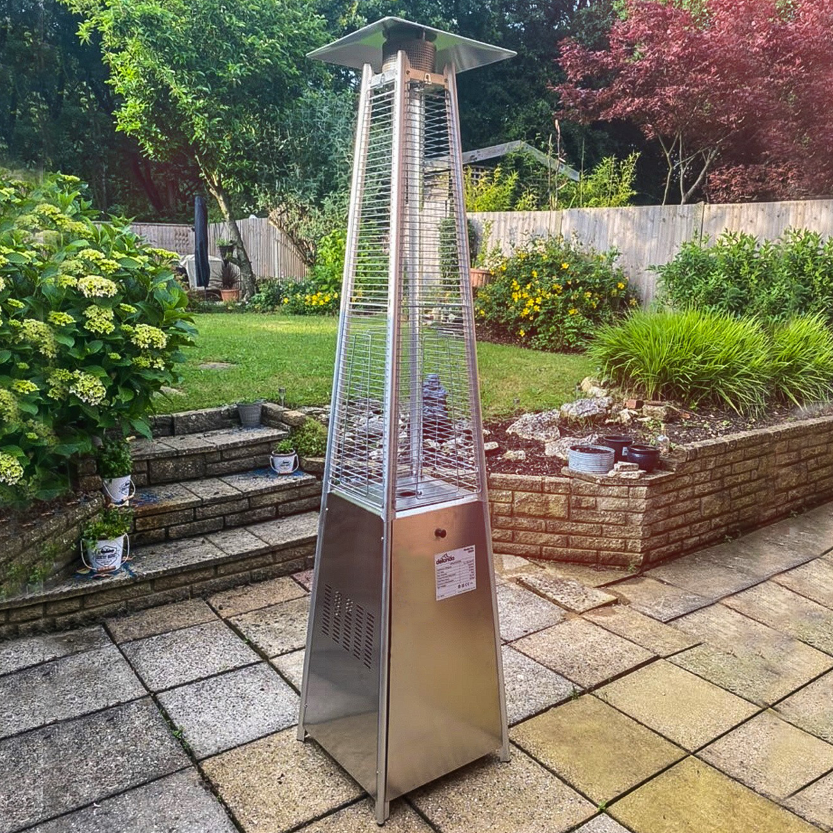 Pyramid Balcony Gas Heater Dellonda Pyramid Gas Patio Heater 13kW