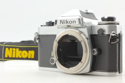 Video [quasi come nuovo / metro funzionante] Nikon FE corpo fotocamera reflex pellicola argento GIAPPONE