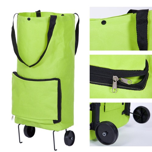 Carro plegable para bolsa de compras con ruedas carro rodante plegable - Imagen 9 de 12