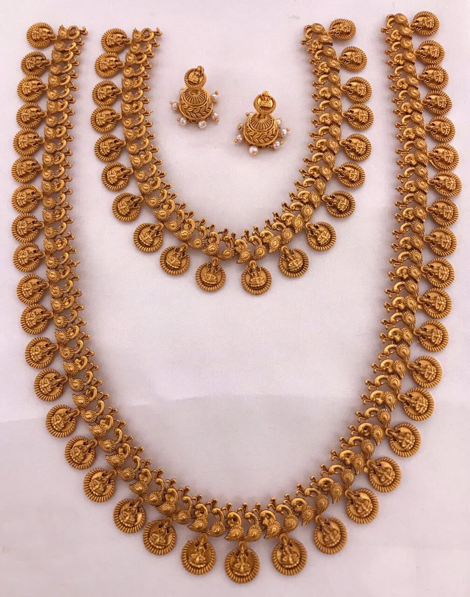 Indian style on sale gold necklace designs