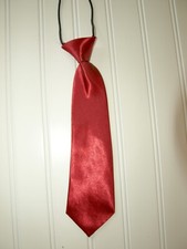 "Born Posh" Boy's or Baby's Red Necktie, polyester