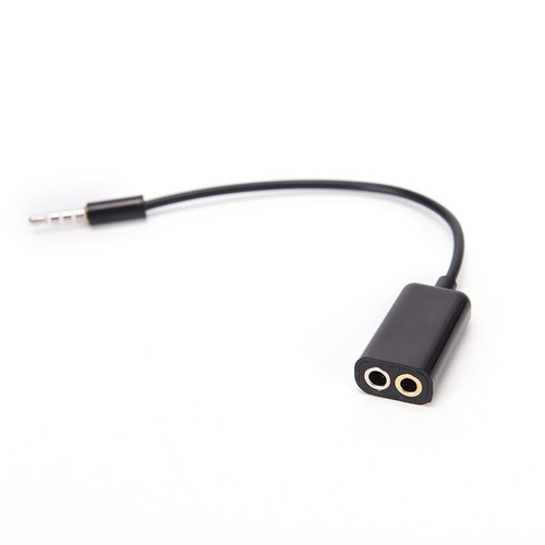 3.5mm Mic Audio jack to Headphone Microphone Y Splitter Cable Converter Adap _xi - Afbeelding 2 van 6