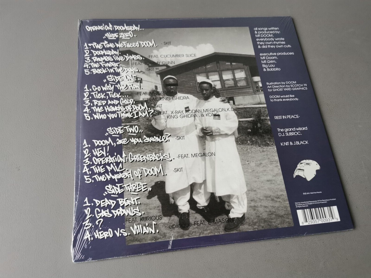 MF DOOM (D.D. THOMPSON) repress black Vinyl 2LP Operation