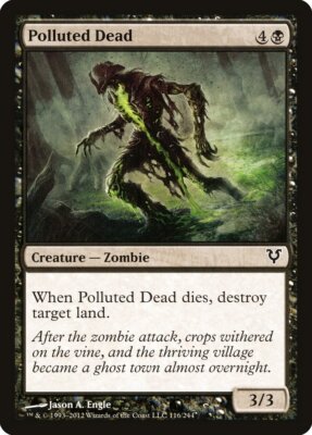Polluted Dead [Avacyn Restored] Magic MTG